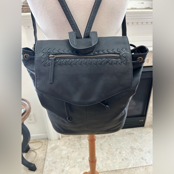 $248 Day & Mood Black Leather Backpack main image 10